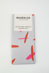 Bahen & Co Chocolate Block - Honeycomb & Hibiscus Organic Milk