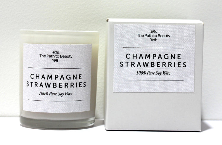 The Path To Beauty Candle – Champagne & Strawberries